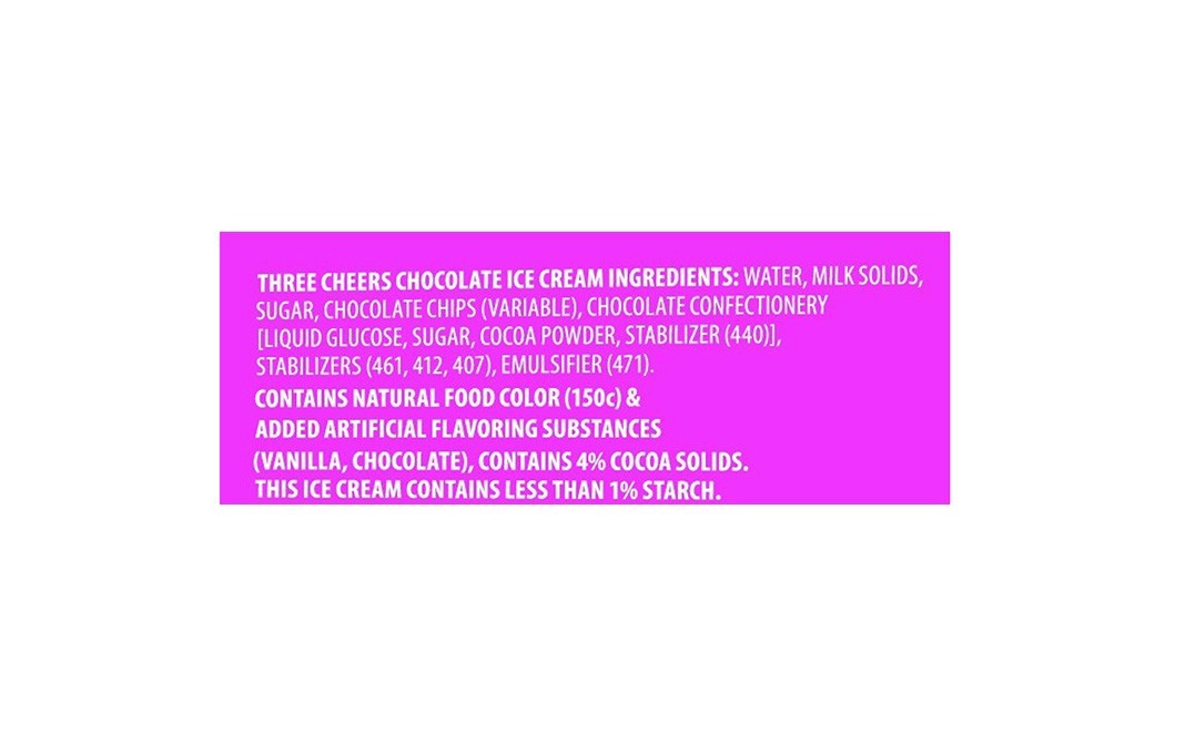 Baskin Robbins Premium Ice Cream Three Cheers Chocolate-   Pack  450 millilitre